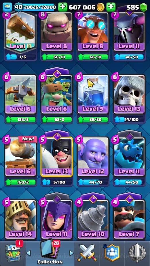 Clash Royale Accounts Lv 40|Trophy 7818|KTL 13|Limited Skin|Card 121|4 H image 7