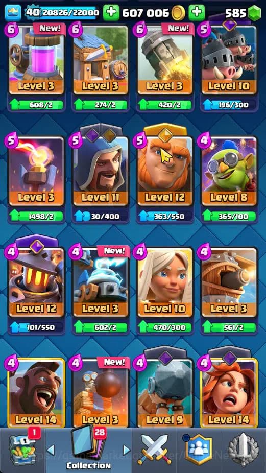 Clash Royale Accounts Lv 40|Trophy 7818|KTL 13|Limited Skin|Card 121|4 H image 9