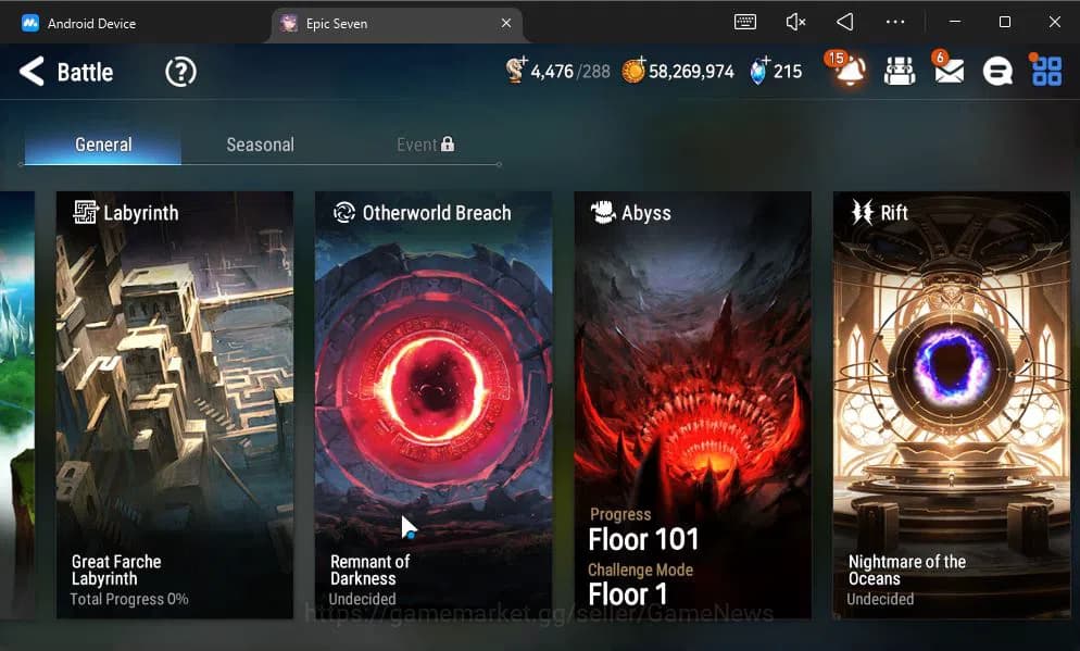 Epic Seven Accounts GLOBAL UNVERIF|9 ML(NM Luna,ConQ Lilias,SE Celine, image 18