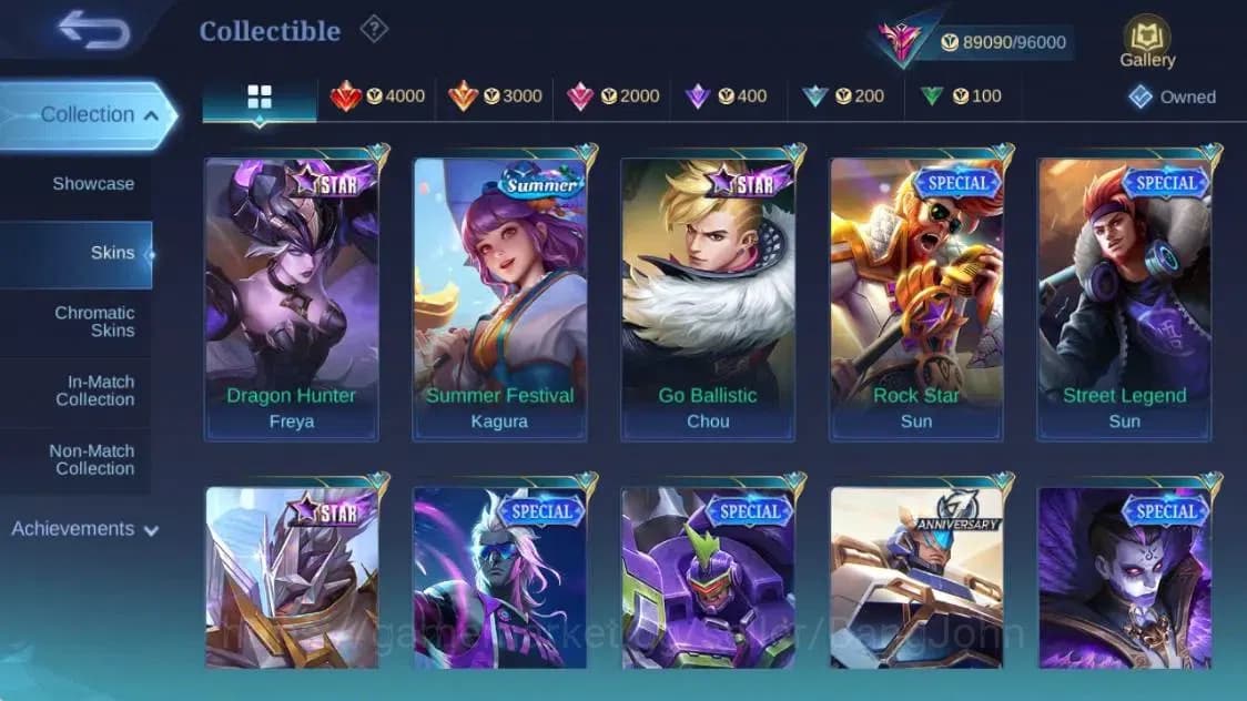 Mobile Legends: Bang Bang Accounts Global|Hero 123 Skin 287|Exalted|Legend Franco|Pri image 19