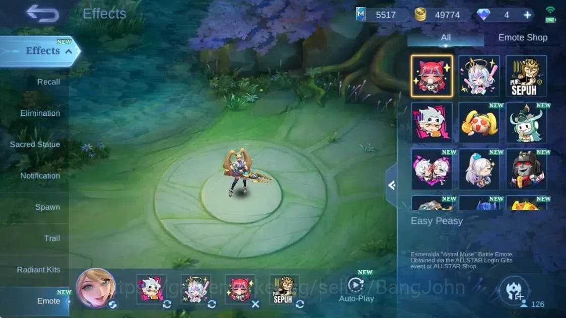 Mobile Legends: Bang Bang Accounts Global|Hero 123 Skin 287|Exalted|Legend Franco|Pri image 7
