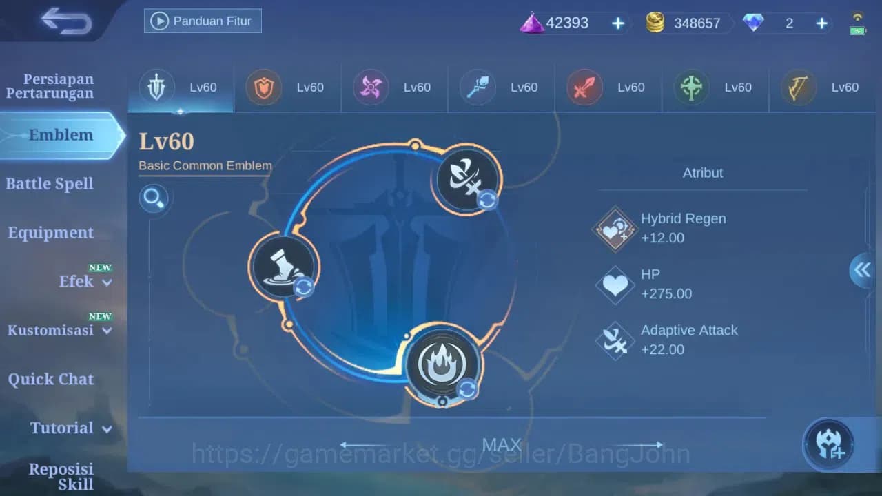 Mobile Legends: Bang Bang Accounts GLOBAL Hero 132 Skin 224 | Lunar Sun | Epic Roger image 11