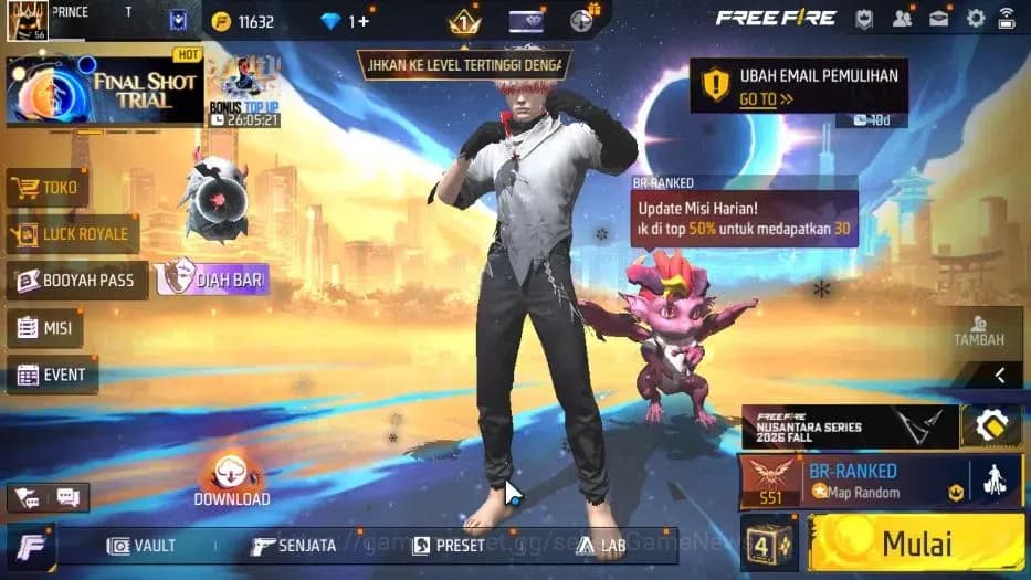 Free Fire Accounts Indonesia |M1887 Mamba GNAW|Tinju Dracen Lv 4|Kata image 1