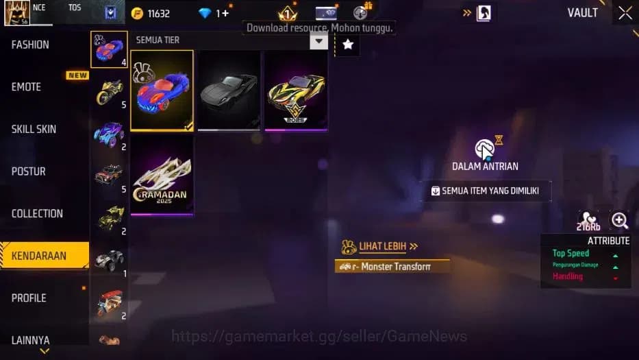 Free Fire Accounts Indonesia |M1887 Mamba GNAW|Tinju Dracen Lv 4|Kata image 10