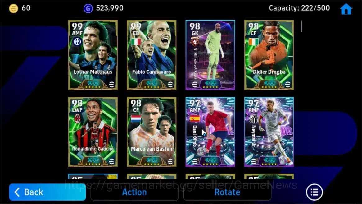 eFootball Accounts Android|Fabio Cannavaro,Marco van Basten,Ronaldinh image 5