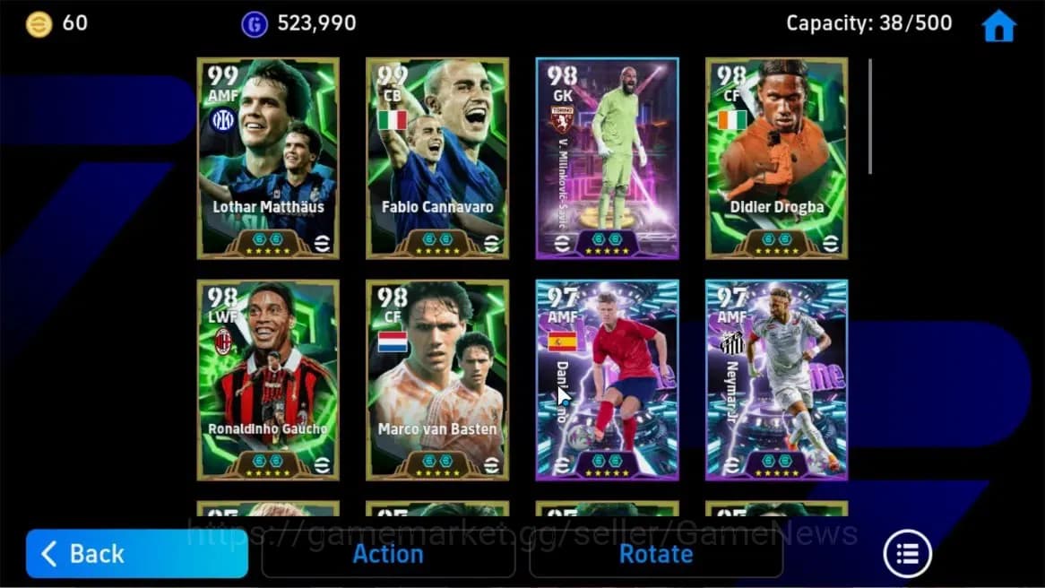 eFootball Accounts Android|Fabio Cannavaro,Marco van Basten,Ronaldinh image 8