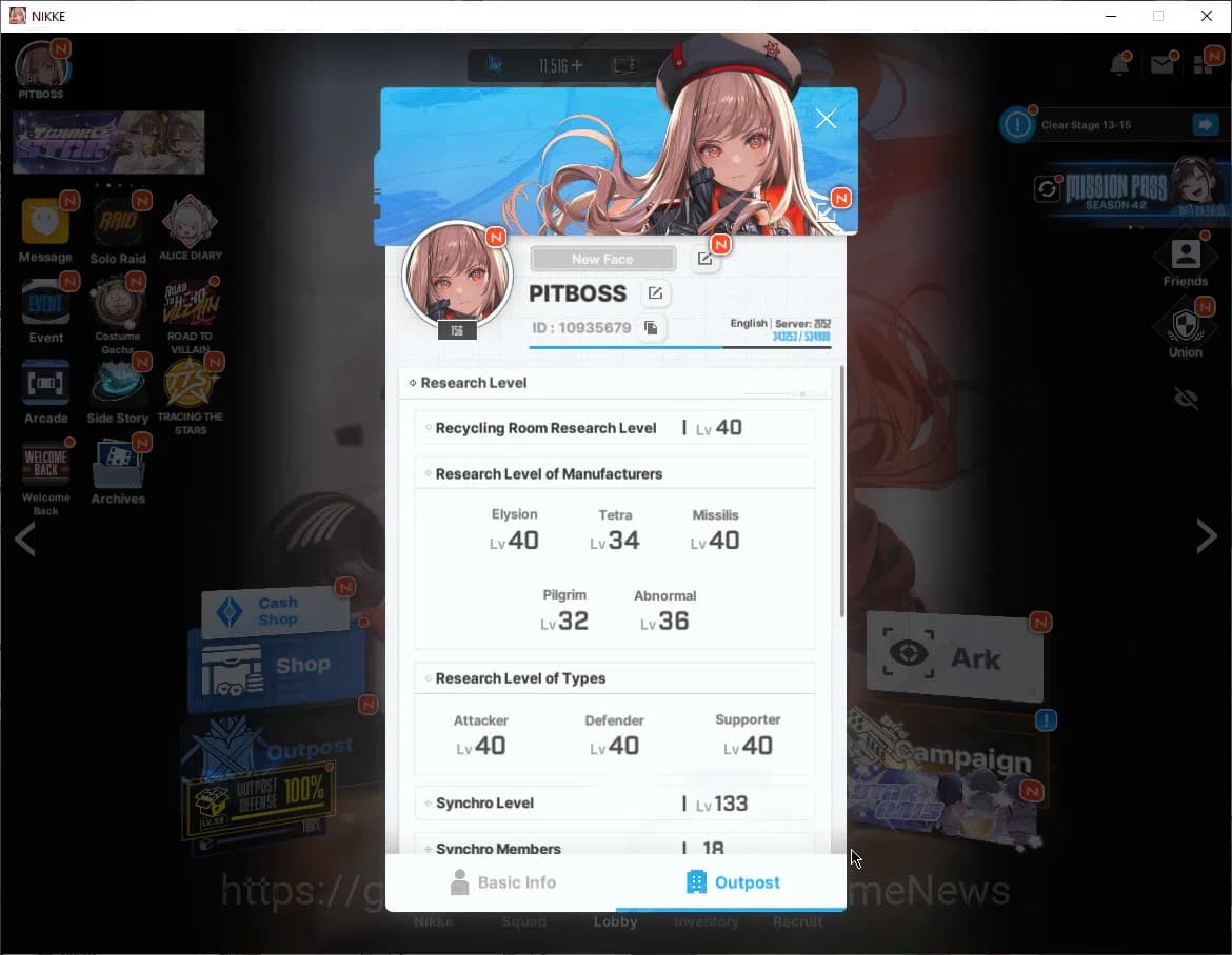 Goddess of Victory: Nikke Accounts SEA|37 SSR|SyncLV133|Gem 11k|Rapi: Red Hood,Crown, image 3