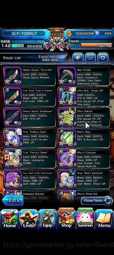 Grand Summoners Accounts Global|Rank 142|34 Ascend|RoyTW,InumutaTW,BetaTW,E image 11
