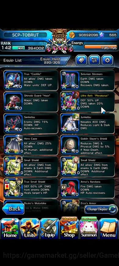 Grand Summoners Accounts Global|Rank 142|34 Ascend|RoyTW,InumutaTW,BetaTW,E image 13
