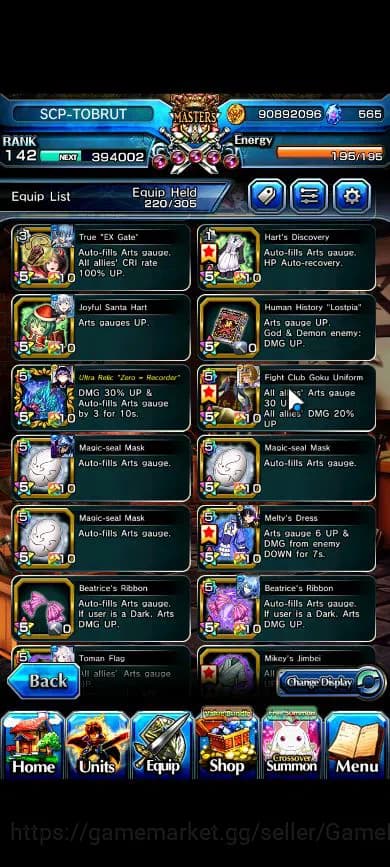 Grand Summoners Accounts Global|Rank 142|34 Ascend|RoyTW,InumutaTW,BetaTW,E image 16