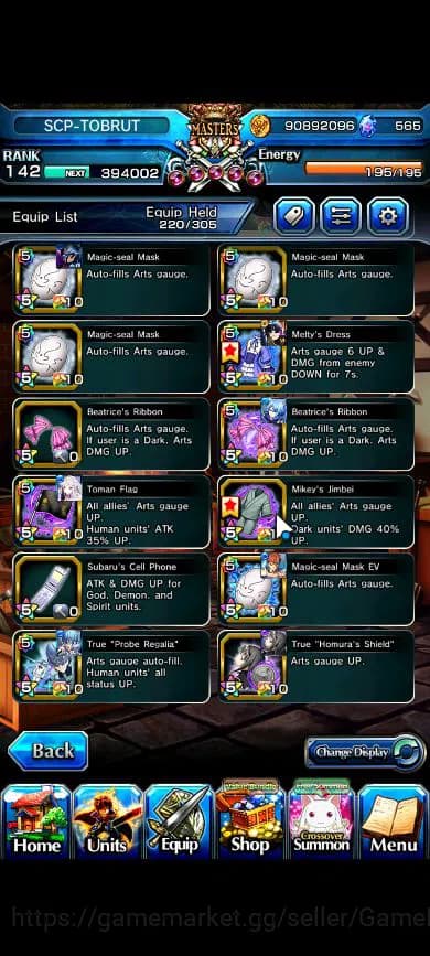 Grand Summoners Accounts Global|Rank 142|34 Ascend|RoyTW,InumutaTW,BetaTW,E image 17
