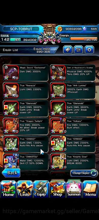 Grand Summoners Accounts Global|Rank 142|34 Ascend|RoyTW,InumutaTW,BetaTW,E image 5