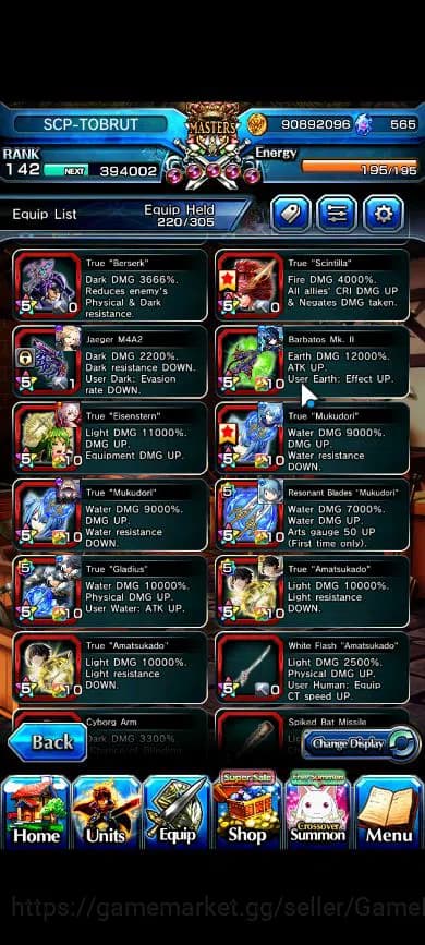 Grand Summoners Accounts Global|Rank 142|34 Ascend|RoyTW,InumutaTW,BetaTW,E image 7