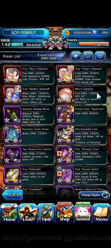 Grand Summoners Accounts Global|Rank 142|34 Ascend|RoyTW,InumutaTW,BetaTW,E image 9