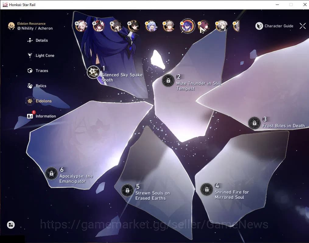 Honkai Star Rail Accounts Asia|TL 70|13 Limited|[Kafka,Robin,Acheron E1,Spar image 6