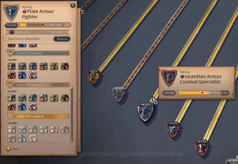 Albion Online Accounts ASIA|144M Total Fame|T8 Hide&3 T7 Gathering|Lv102 image 15