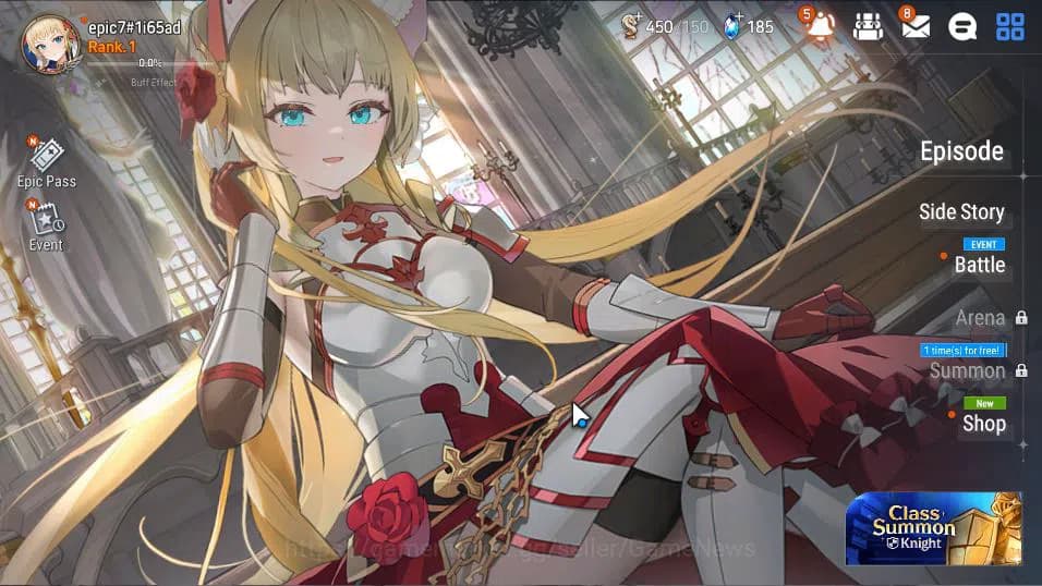 Epic Seven Accounts Global Unverif | Fresh Starter | Low Progress | 1 image 1