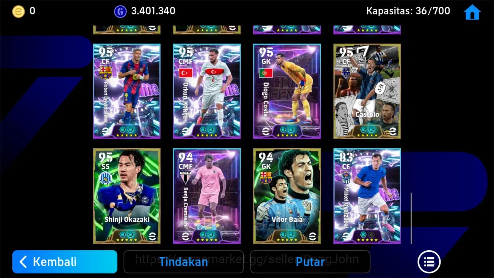 eFootball Accounts ANDROID|PW 3201|gullit epic,stojkovi epic,berbatov image 1