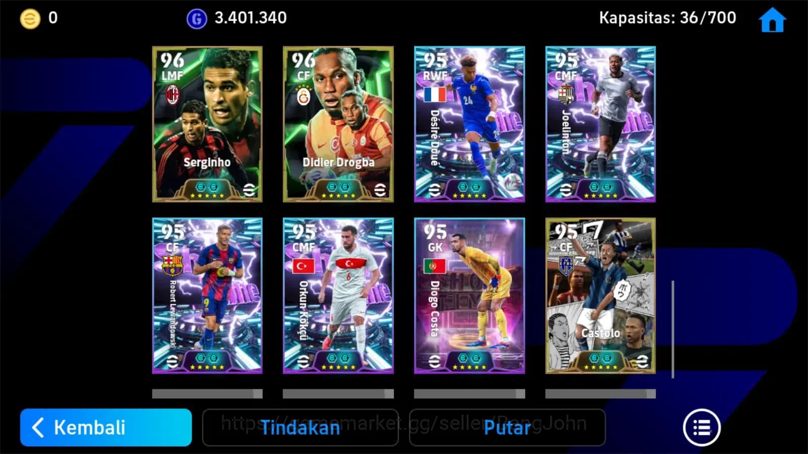 eFootball Accounts ANDROID|PW 3201|gullit epic,stojkovi epic,berbatov image 2