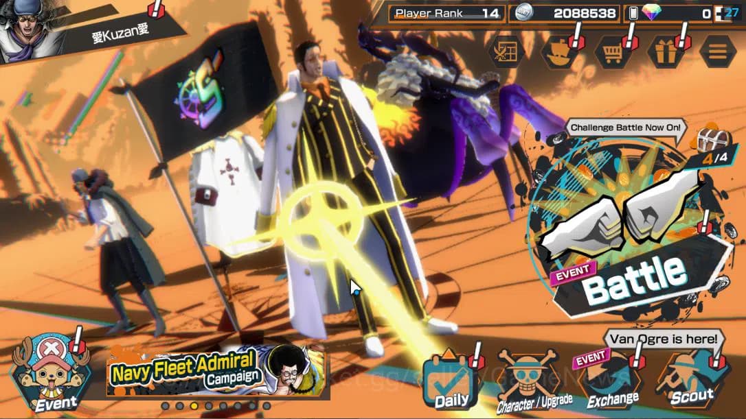 One Piece Bounty Rush Accounts Global|4 EX|Great Pirate Newgate,The 5Elders Satur image 1