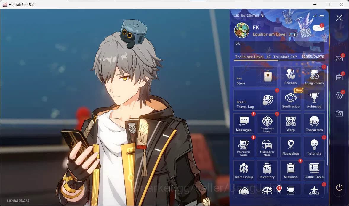 Honkai Star Rail Accounts ASIA|TL 63|8limit|LC sign(Phainon,Evernight),Hyaci image 1