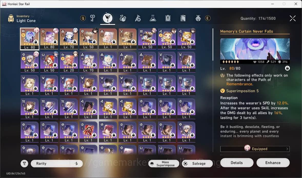 Honkai Star Rail Accounts ASIA|TL 63|8limit|LC sign(Phainon,Evernight),Hyaci image 4