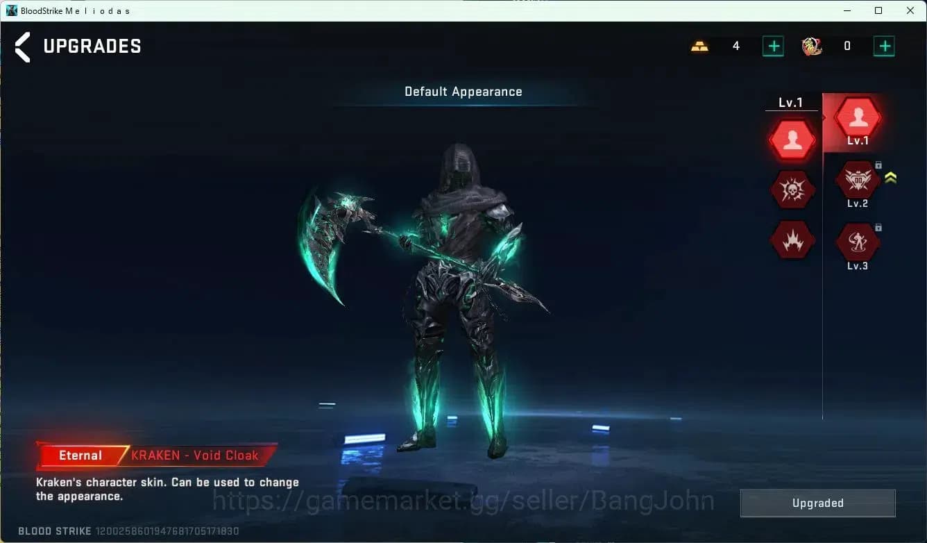 Blood Strike Accounts ASIA| L50 Master IV Mythic | Eternal KRAKEN (Melee image 8