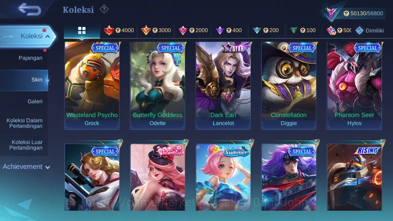 Mobile Legends: Bang Bang Accounts GLOBAL Hero 132 Skin 231 | Prime Granger | Luckybo image 10