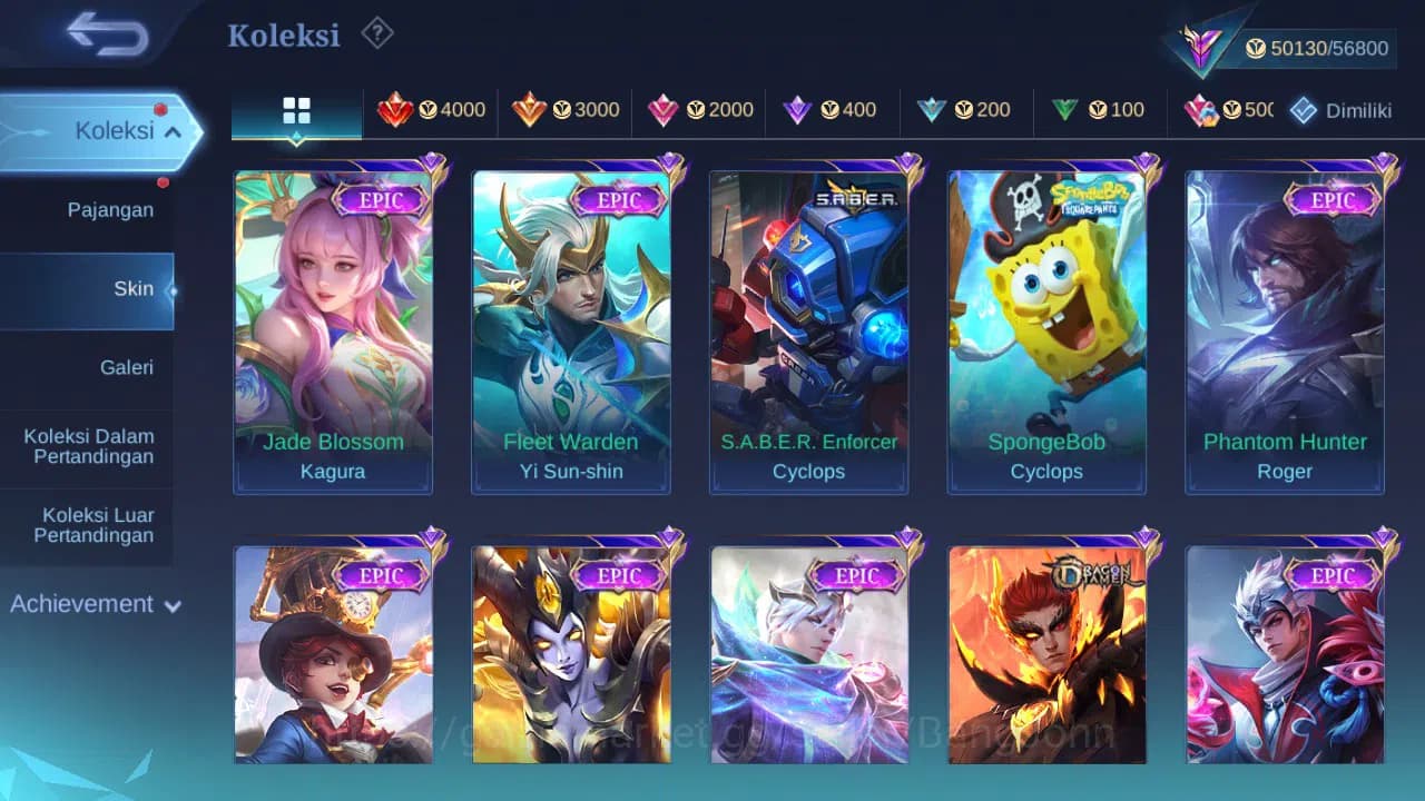 Mobile Legends: Bang Bang Accounts GLOBAL Hero 132 Skin 231 | Prime Granger | Luckybo image 5