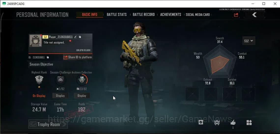 Arena Breakout Accounts MOBILE Lv30|SV 24,7M|CV 24M|SS AKM,GM AK-12,Forest image 10
