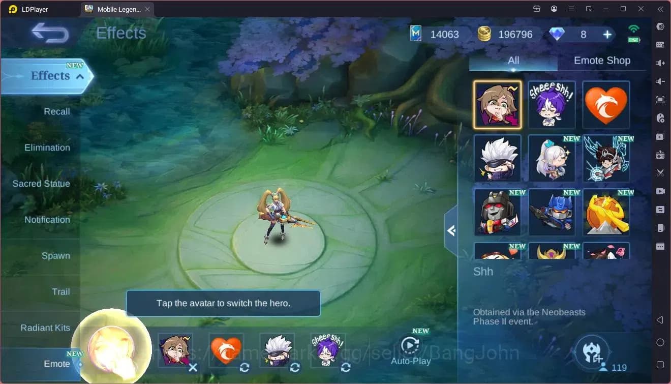 Mobile Legends: Bang Bang Accounts Global|Hero 119|Skin 215|Renowned|KOF GS,Karina|CC image 10