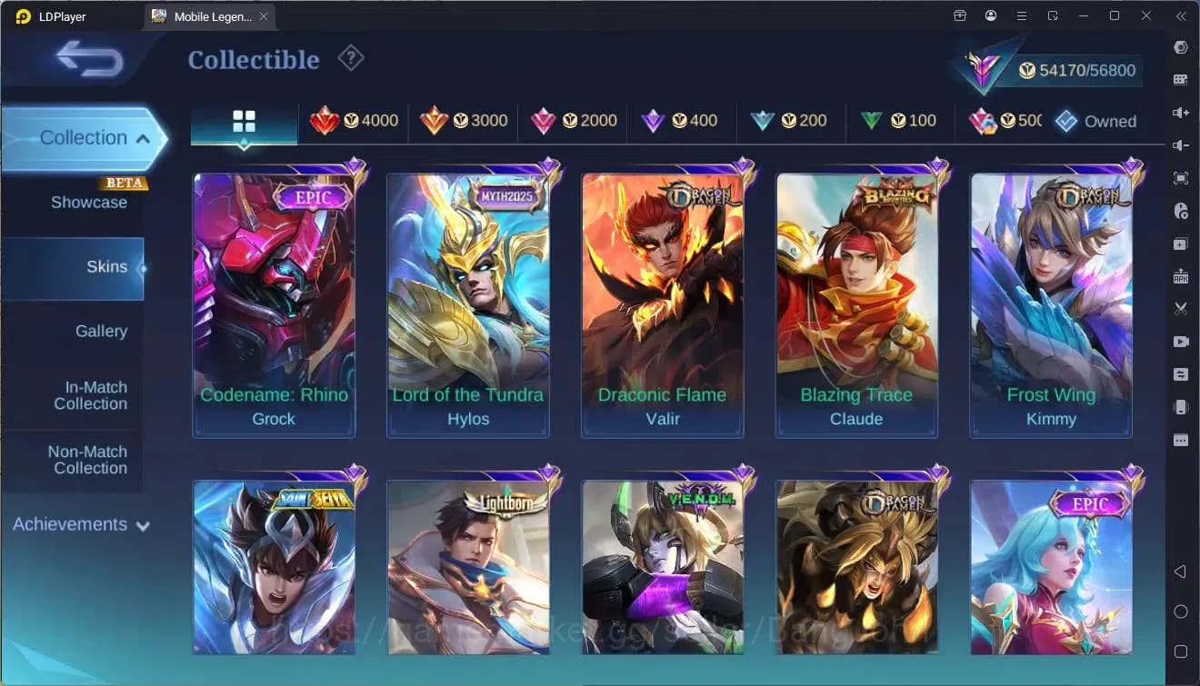Mobile Legends: Bang Bang Accounts Global|Hero 119|Skin 215|Renowned|KOF GS,Karina|CC image 14