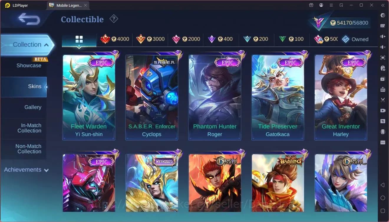 Mobile Legends: Bang Bang Accounts Global|Hero 119|Skin 215|Renowned|KOF GS,Karina|CC image 15