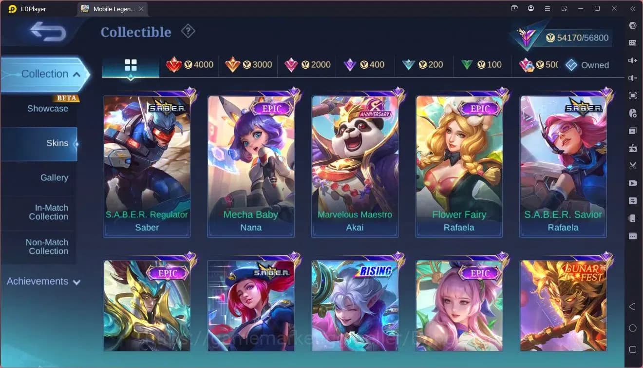 Mobile Legends: Bang Bang Accounts Global|Hero 119|Skin 215|Renowned|KOF GS,Karina|CC image 17