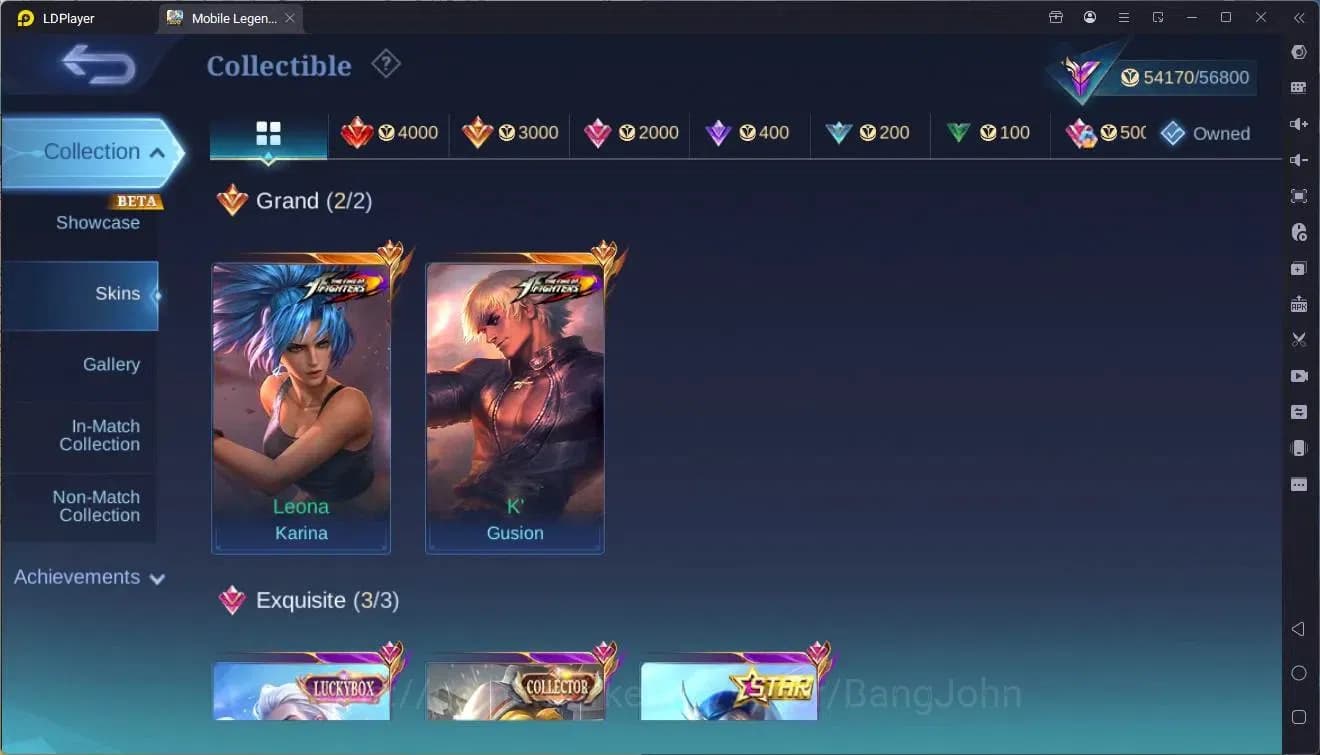 Mobile Legends: Bang Bang Accounts Global|Hero 119|Skin 215|Renowned|KOF GS,Karina|CC image 19
