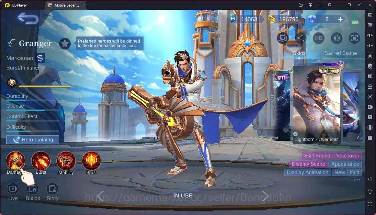 Mobile Legends: Bang Bang Accounts Global|Hero 119|Skin 215|Renowned|KOF GS,Karina|CC image 2