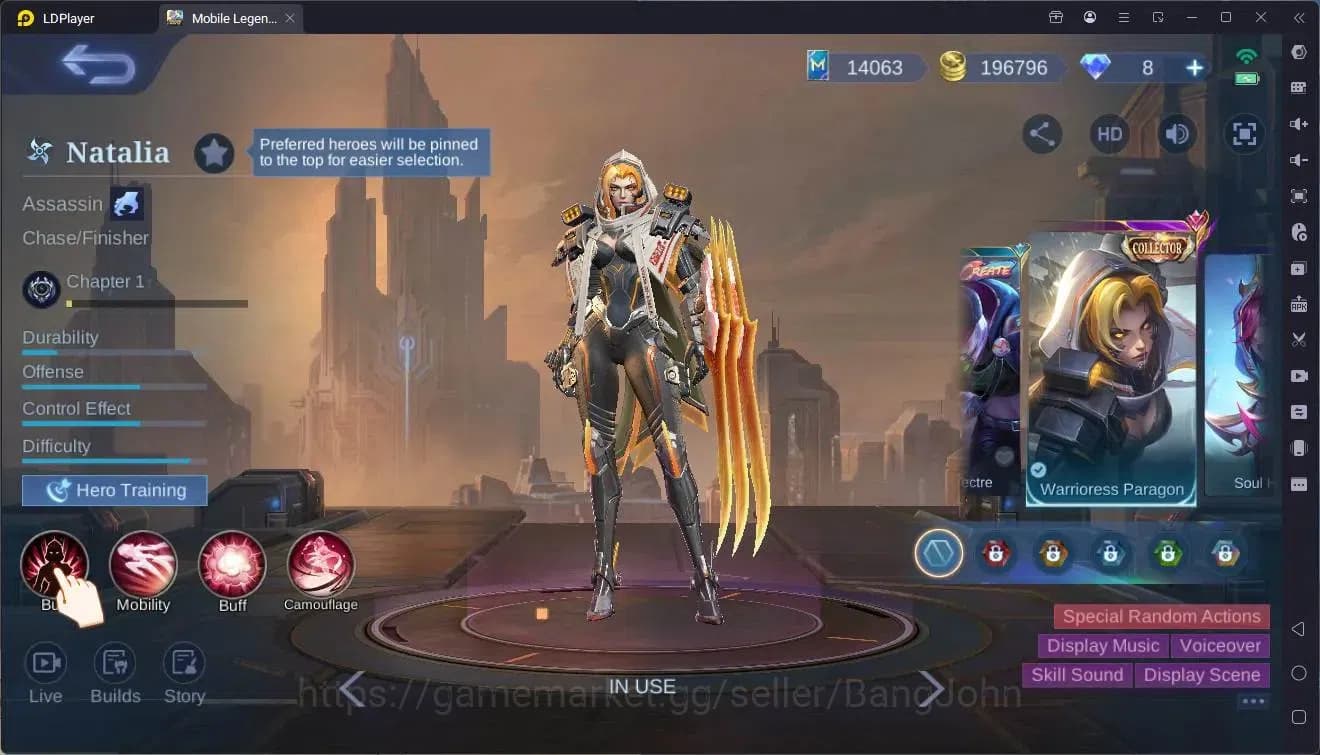 Mobile Legends: Bang Bang Accounts Global|Hero 119|Skin 215|Renowned|KOF GS,Karina|CC image 5