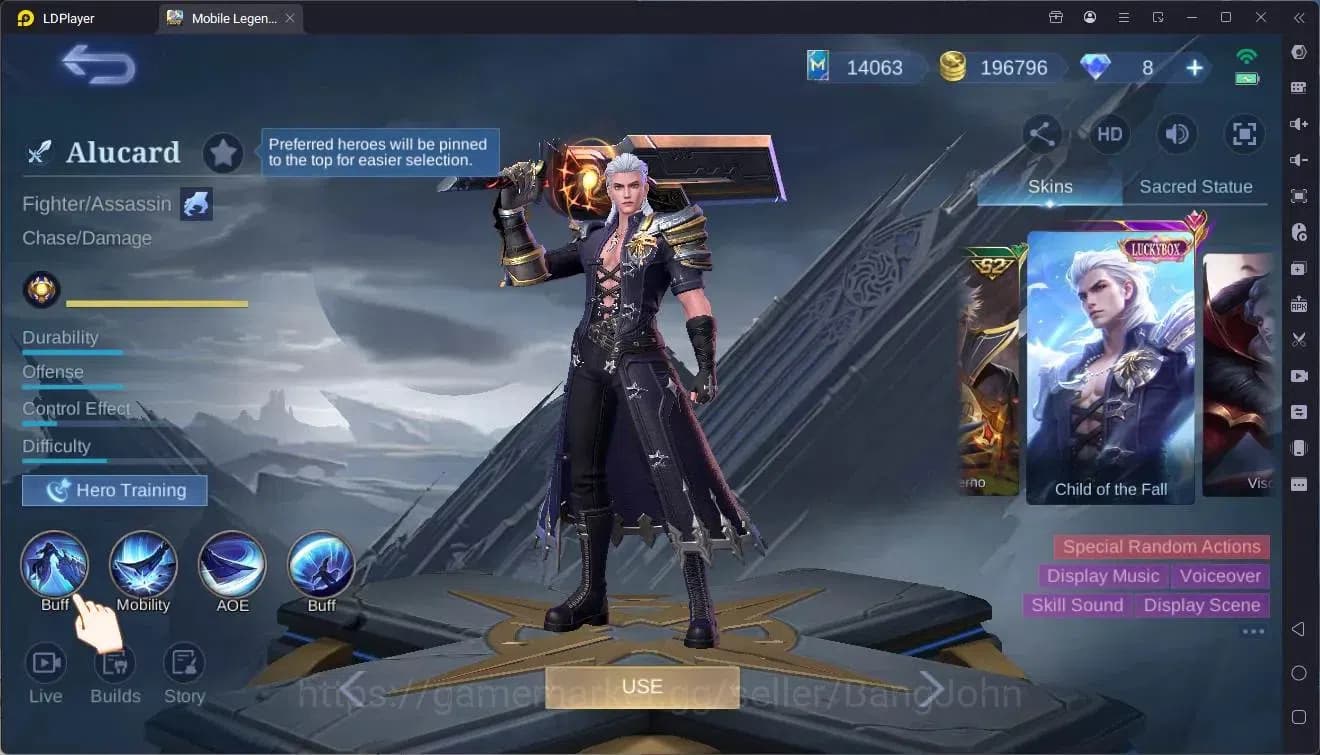 Mobile Legends: Bang Bang Accounts Global|Hero 119|Skin 215|Renowned|KOF GS,Karina|CC image 6