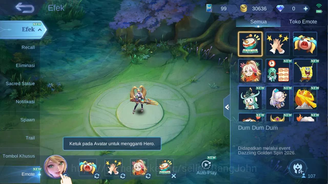 Mobile Legends: Bang Bang Accounts hero 107 skin 170+ saber Layla, dragon ling, blazi image 11