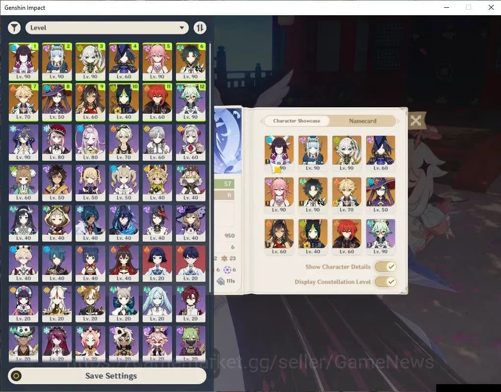 Genshin Impact Accounts ASIA|AR 57|6 Limit+11(*5WeP)|(ColumbinaC1,Ineffa,Y image 1