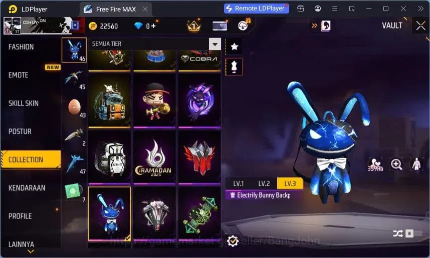 Free Fire Accounts Indonesia | Vault 189 | Evo M1014 Draco Lv5 | M188 image 11