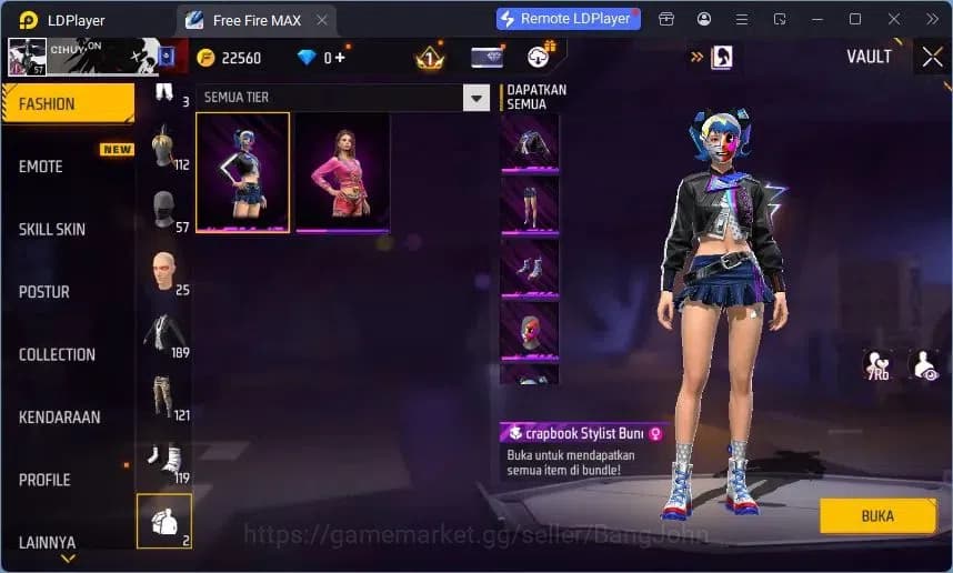 Free Fire Accounts Indonesia | Vault 189 | Evo M1014 Draco Lv5 | M188 image 13