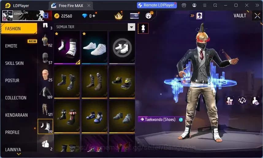 Free Fire Accounts Indonesia | Vault 189 | Evo M1014 Draco Lv5 | M188 image 14