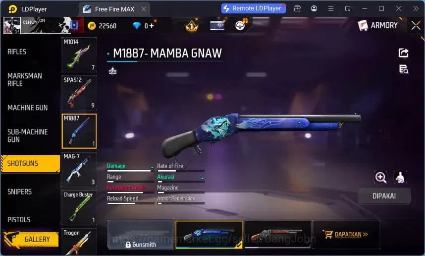 Free Fire Accounts Indonesia | Vault 189 | Evo M1014 Draco Lv5 | M188 image 3