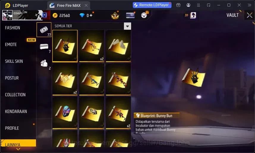 Free Fire Accounts Indonesia | Vault 189 | Evo M1014 Draco Lv5 | M188 image 4