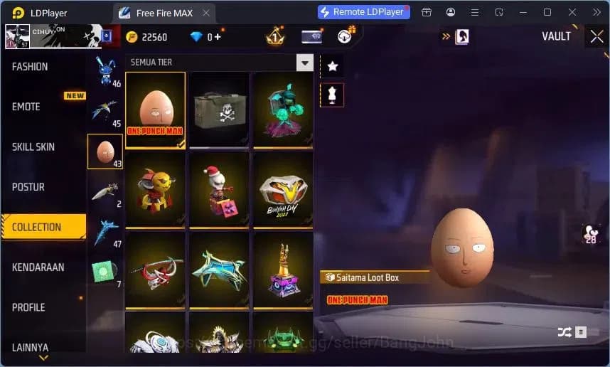 Free Fire Accounts Indonesia | Vault 189 | Evo M1014 Draco Lv5 | M188 image 9