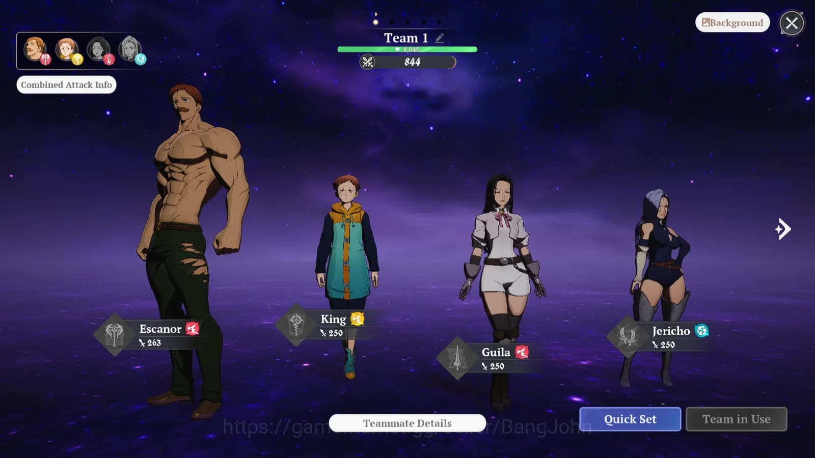 The Seven Deadly Sins: Origin Accounts EUROPE|Fresh Starter Lvl 2|4 SSR|EscanorP1,Guila,K image 2