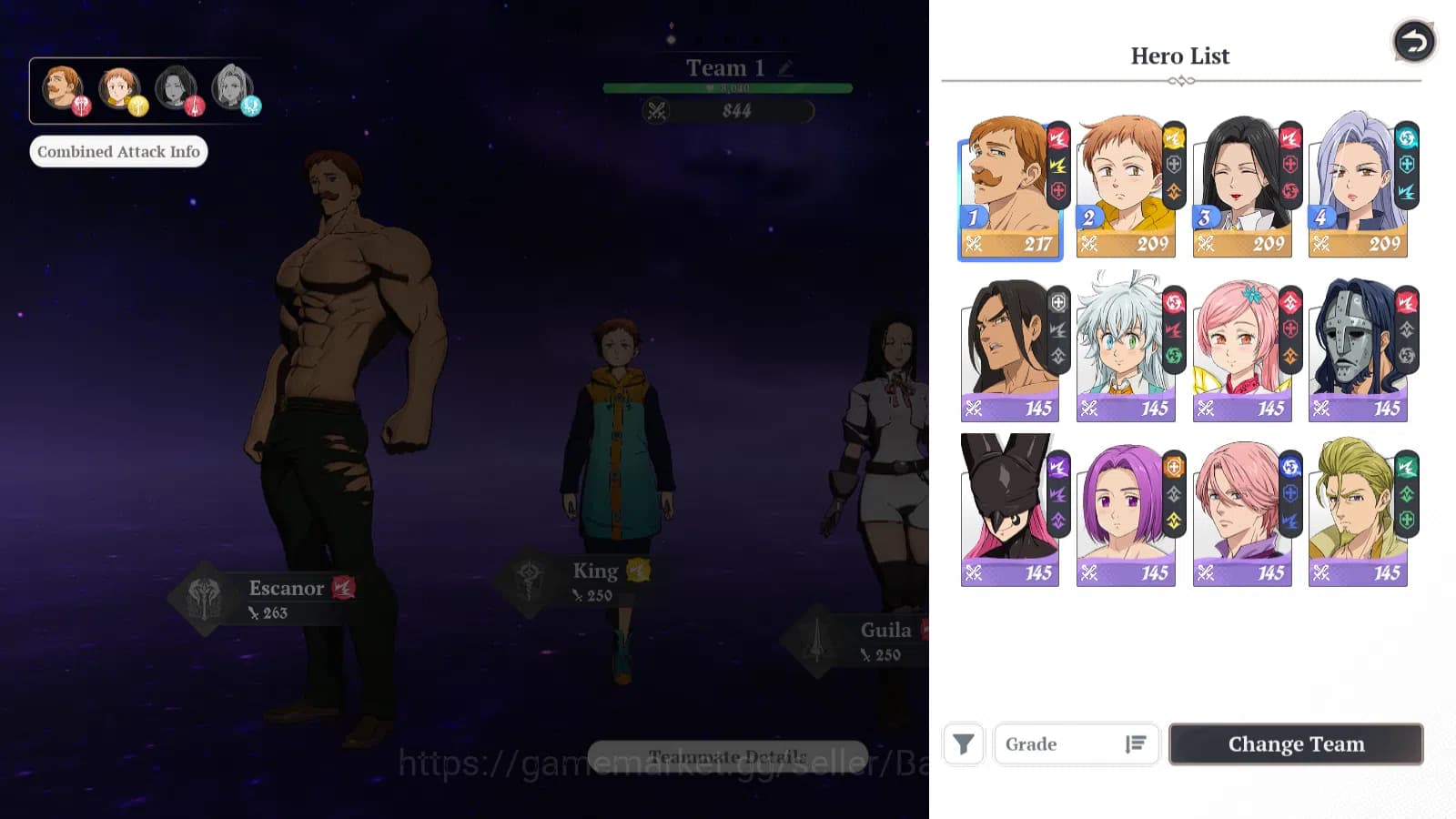 The Seven Deadly Sins: Origin Accounts EUROPE|Fresh Starter Lvl 2|4 SSR|EscanorP1,Guila,K image 3