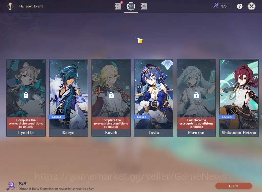 Genshin Impact Accounts ASIA|AR58|PremTeam Flins|8Limited+6(*5Weapon)|Inef image 15