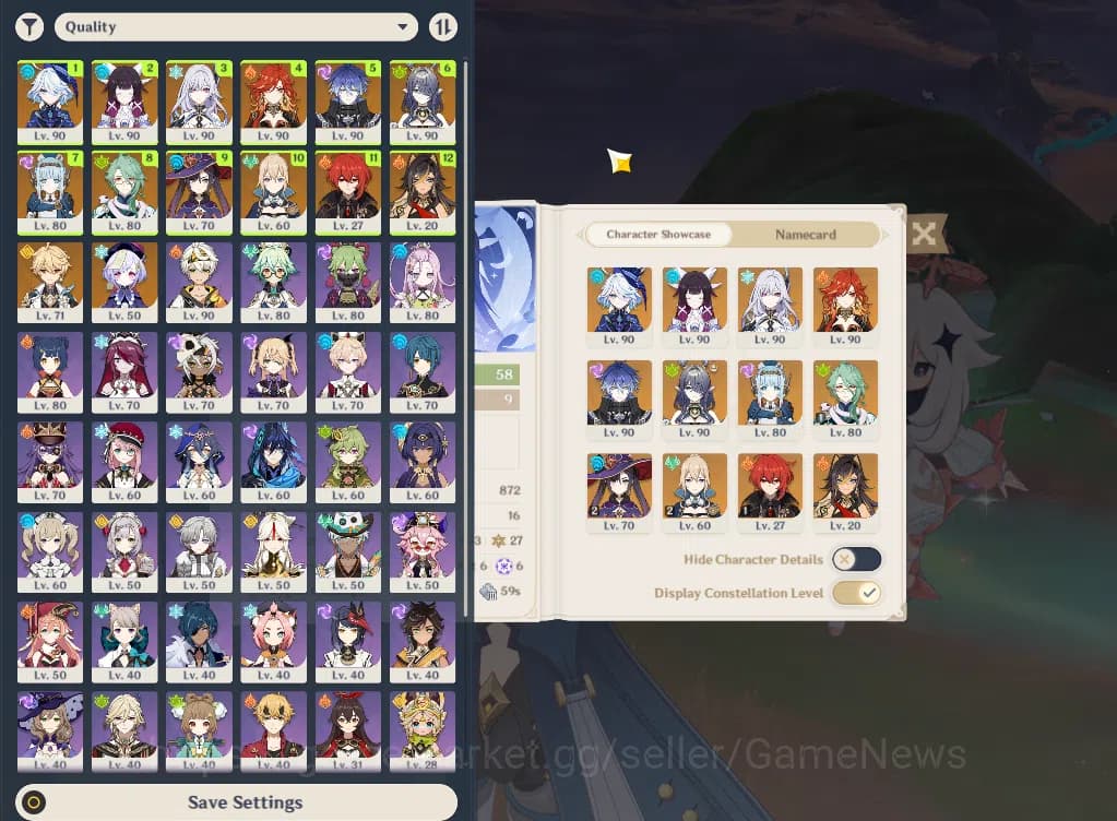 Genshin Impact Accounts ASIA|AR58|PremTeam Flins|8Limited+6(*5Weapon)|Inef image 2